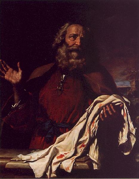  Giovanni Francesco  Guercino Jacob Receiving Joseph's Coat